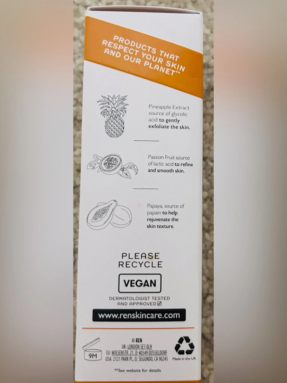 Ren Glycol Lactic Radiance Renewal Mask with AHA